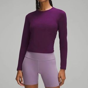 Lululemon All It Takes long sleeve shirt dramatic magenta size 6